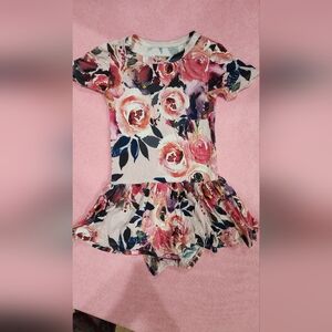 Posh Peanut Twirl Bodysuit, floral